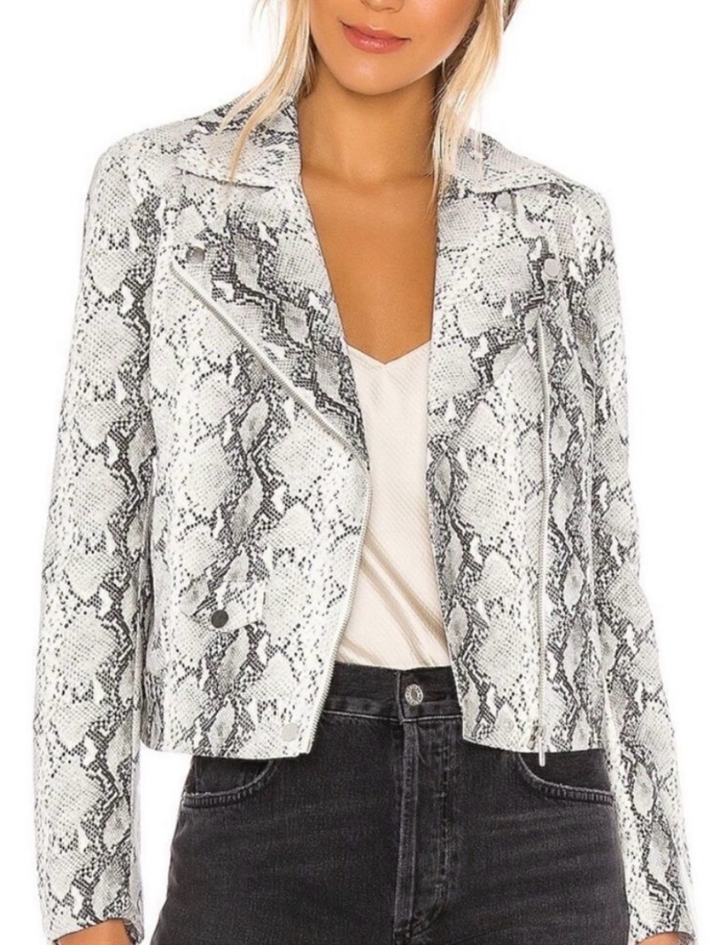 Snake print jacket